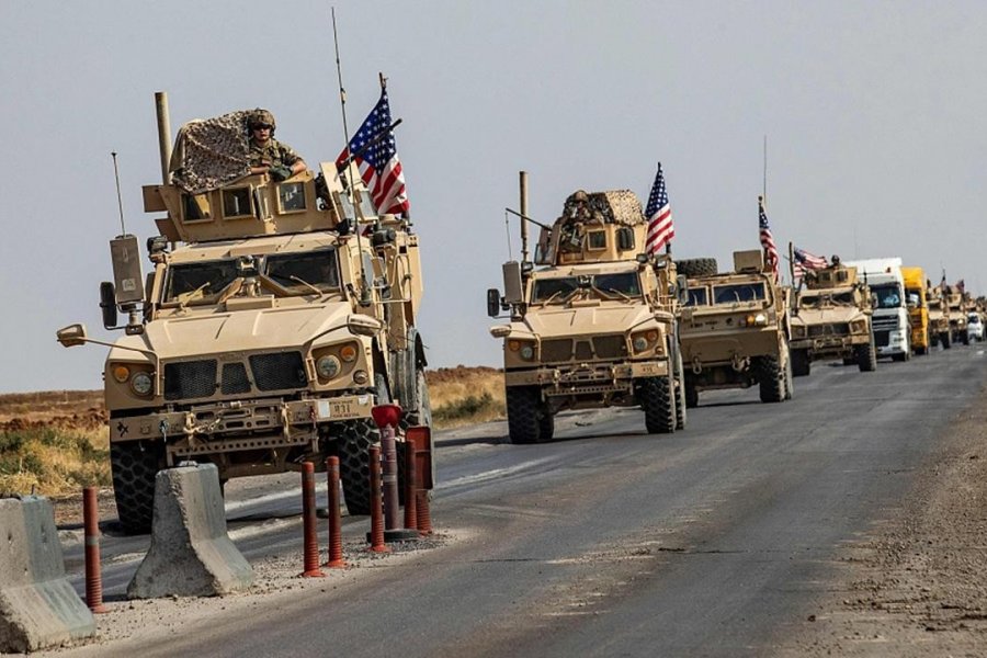 Американский военный конвой  попытался прорваться на подконтрольную сирийским войскам территорию
