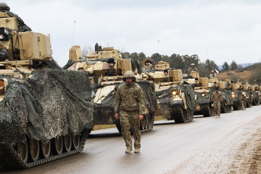 В Польше замечено массовое перемещение американской военной техники